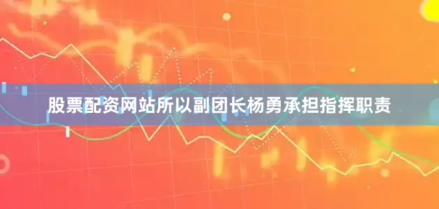 股票配资网站所以副团长杨勇承担指挥职责